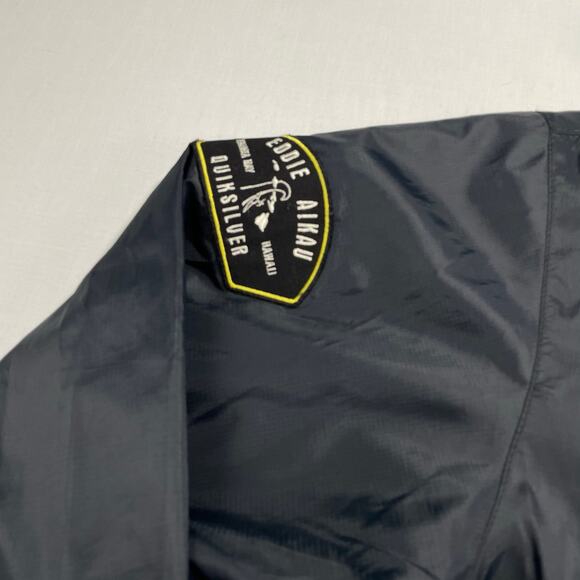 Quiksliver Eddie Aikau Surfer Lightweight Jacket Hooded size L Black - Picture 3 of 8